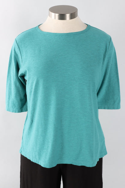 Elbow Sleeve Top - Riviera