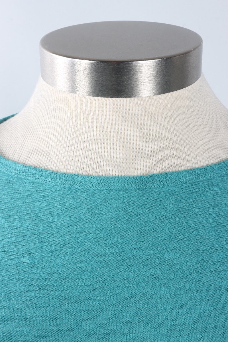 Elbow Sleeve Top - Riviera
