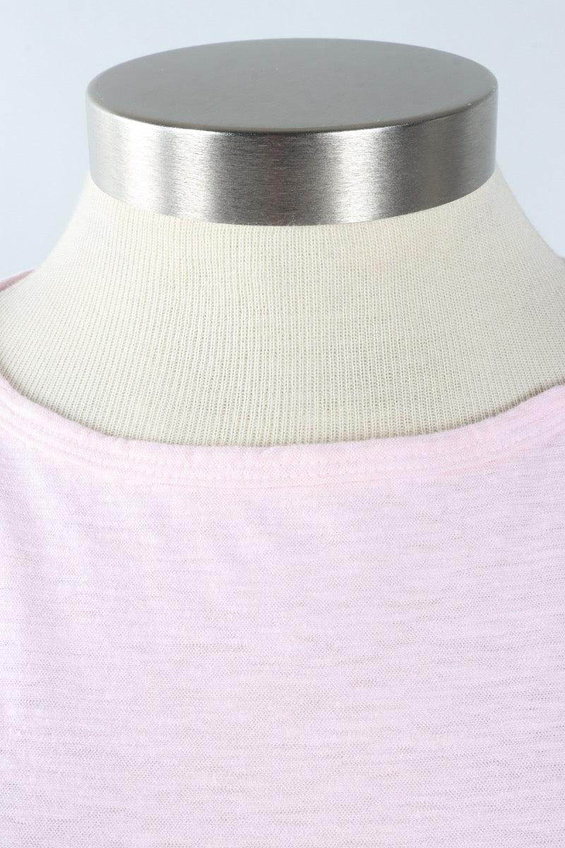 Elbow Sleeve Top - Pink Salt
