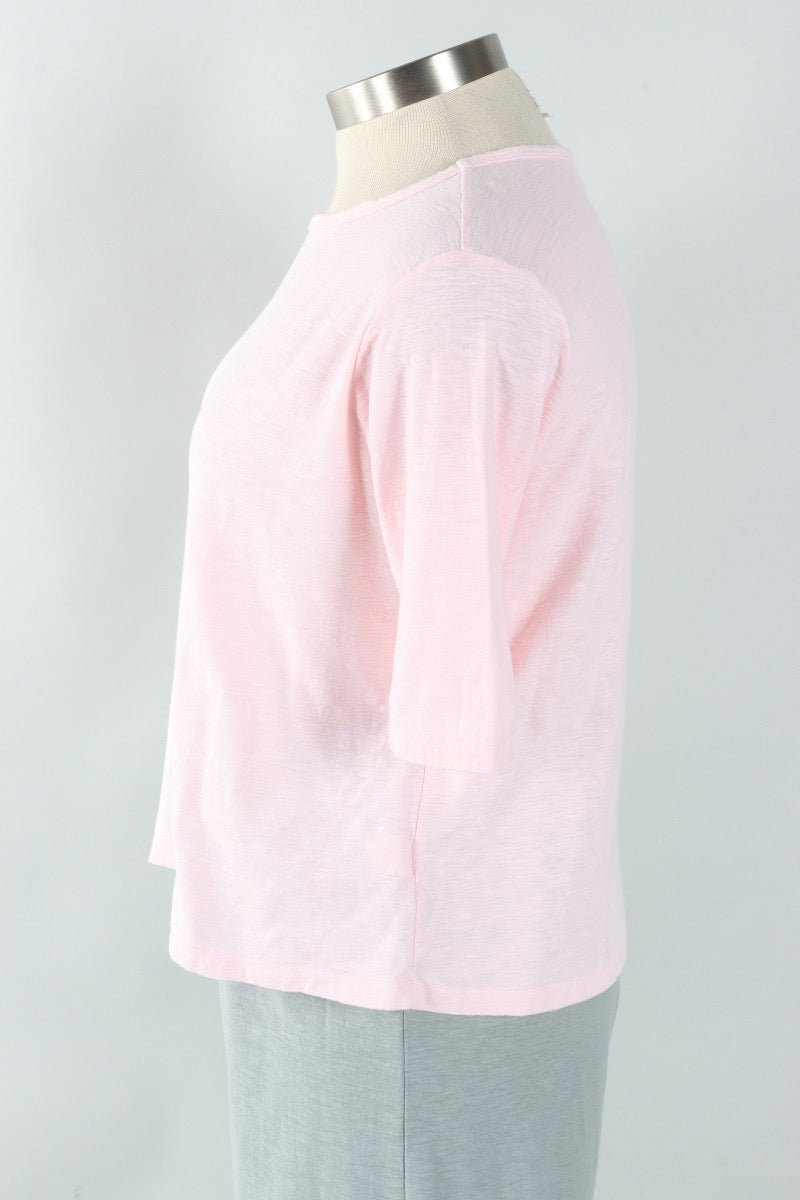 Elbow Sleeve Top - Pink Salt