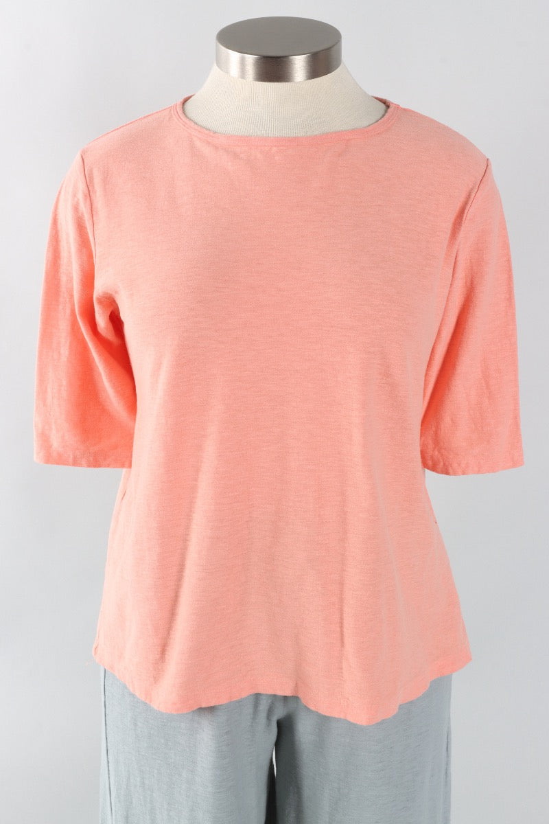 Elbow Sleeve Top - Coral Reef