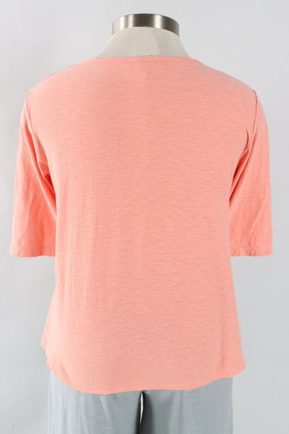 Elbow Sleeve Top - Coral Reef