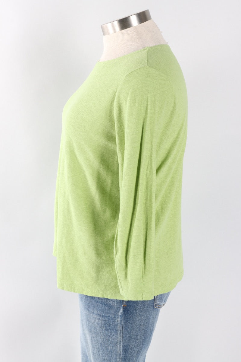 Lantern Sleeve Top - Verde