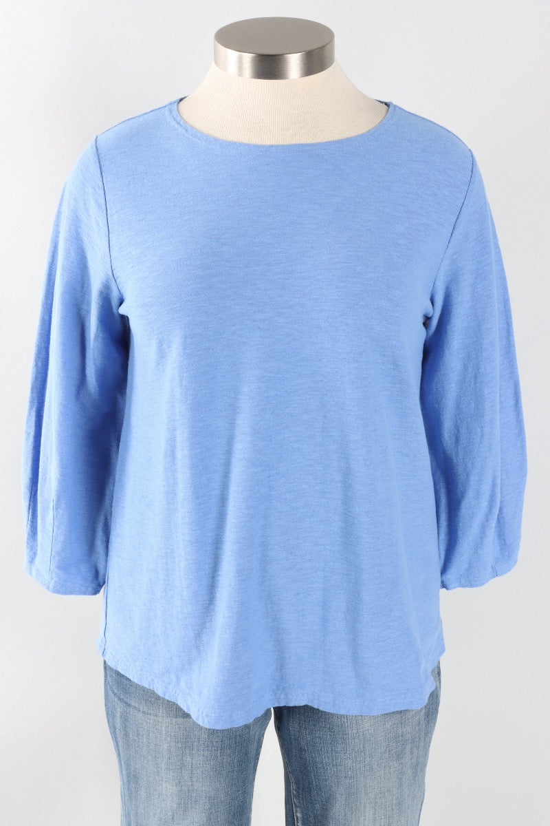 Lantern Sleeve Top - Forget-me-not