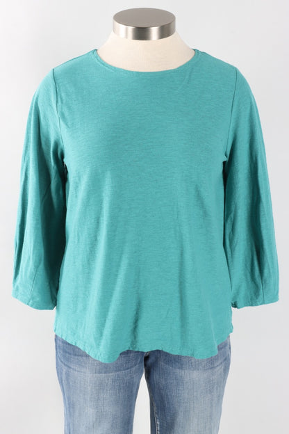 Lantern Sleeve Top - Riviera