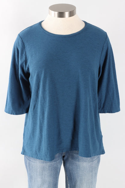 Fawbush's Only! Boxy Hi-Low Tee - Naval