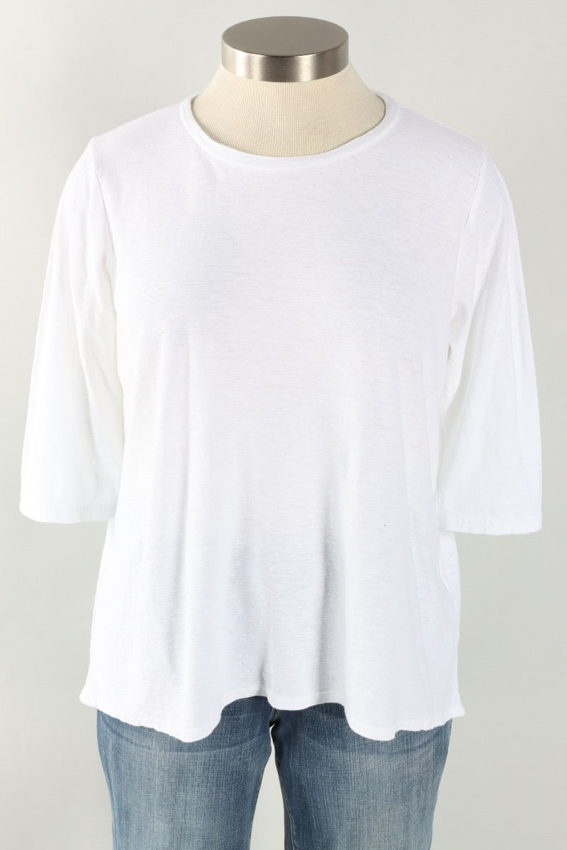 Fawbush's Only! Boxy Hi-Low Tee - White