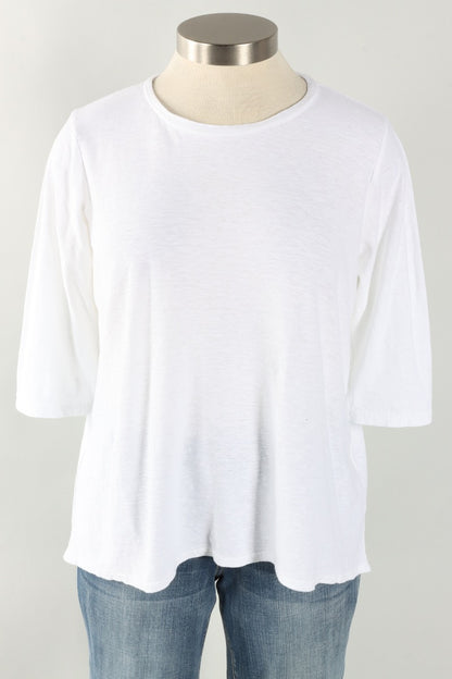 Fawbush's Only! Boxy Hi-Low Tee - White