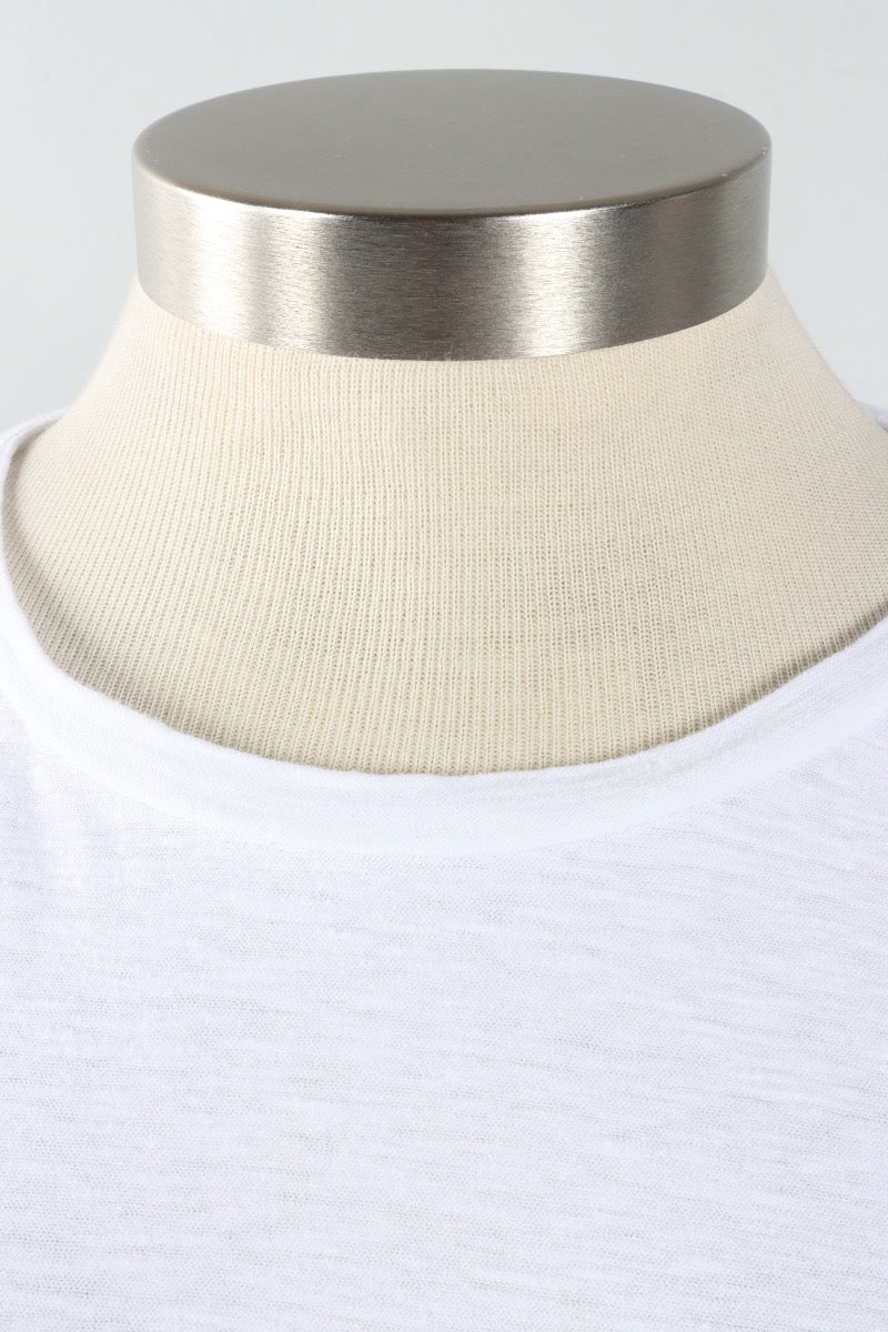 Fawbush's Only! Boxy Hi-Low Tee - White