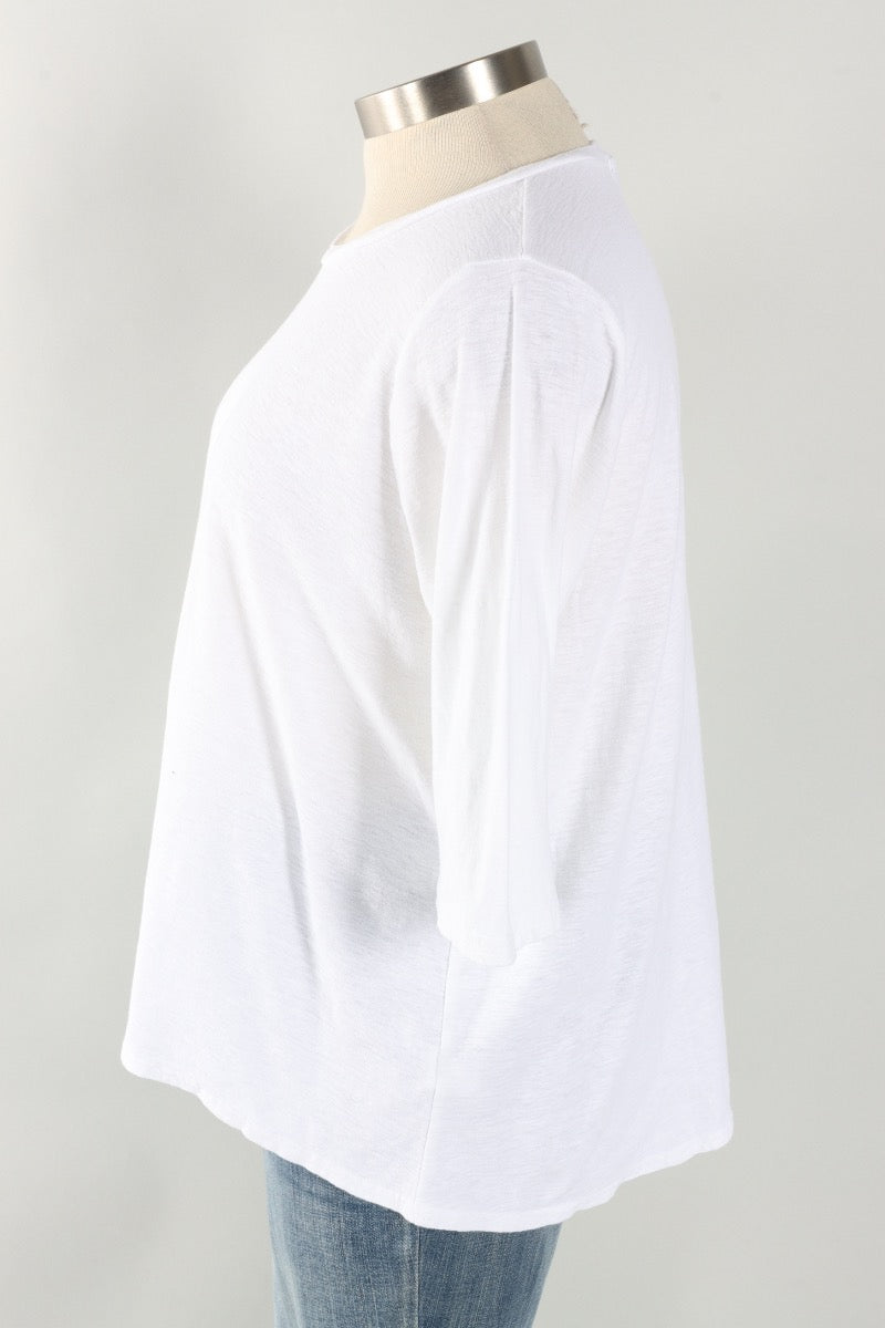 Fawbush's Only! Boxy Hi-Low Tee - White