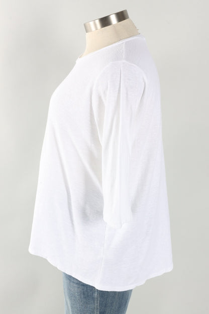Fawbush's Only! Boxy Hi-Low Tee - White