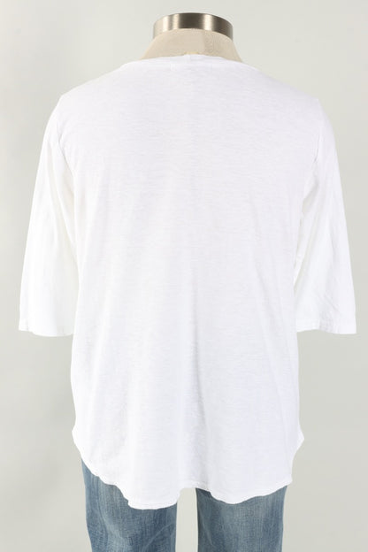 Fawbush's Only! Boxy Hi-Low Tee - White
