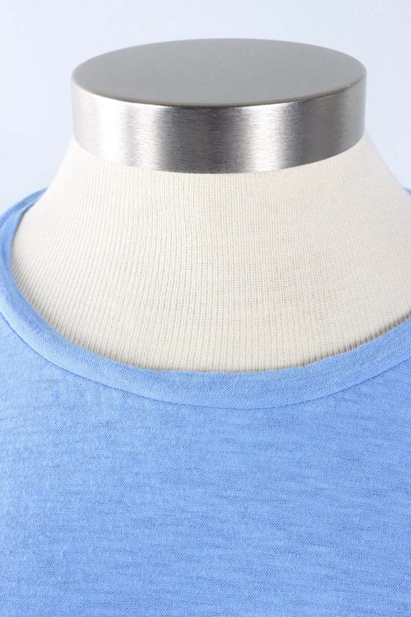 Fawbush's Only! Boxy Hi-Low Tee - Forget Me Not