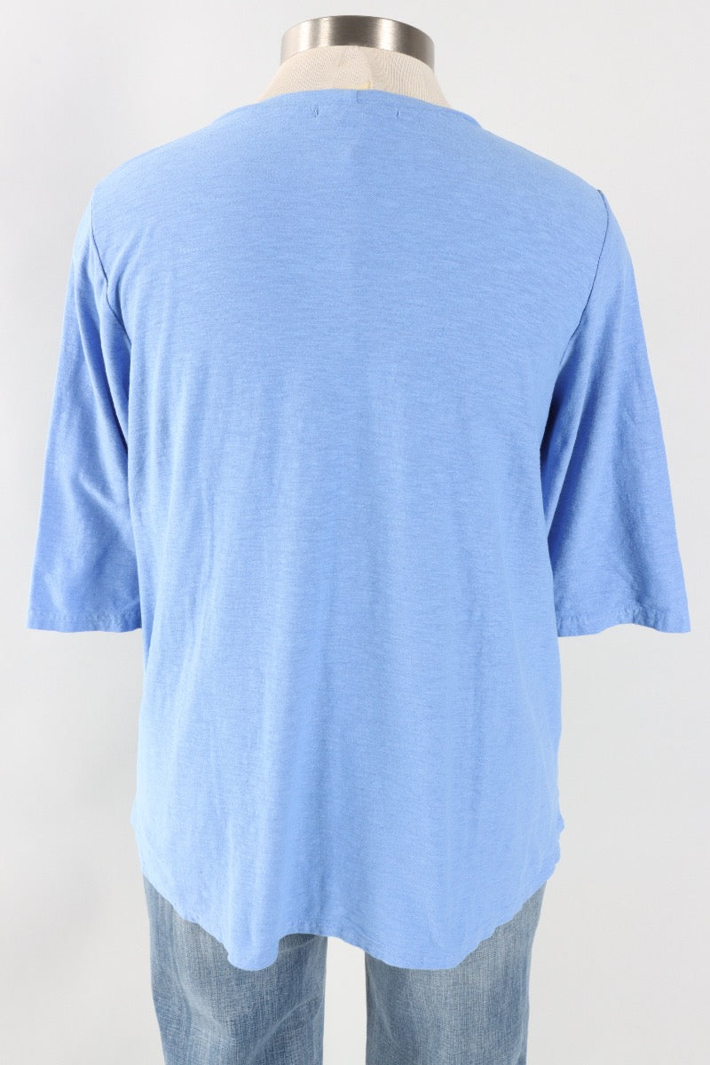 Fawbush's Only! Boxy Hi-Low Tee - Forget Me Not