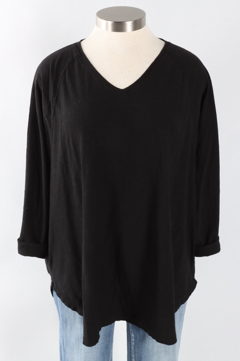 Fawbush's Only! Osize V-Neck - Black