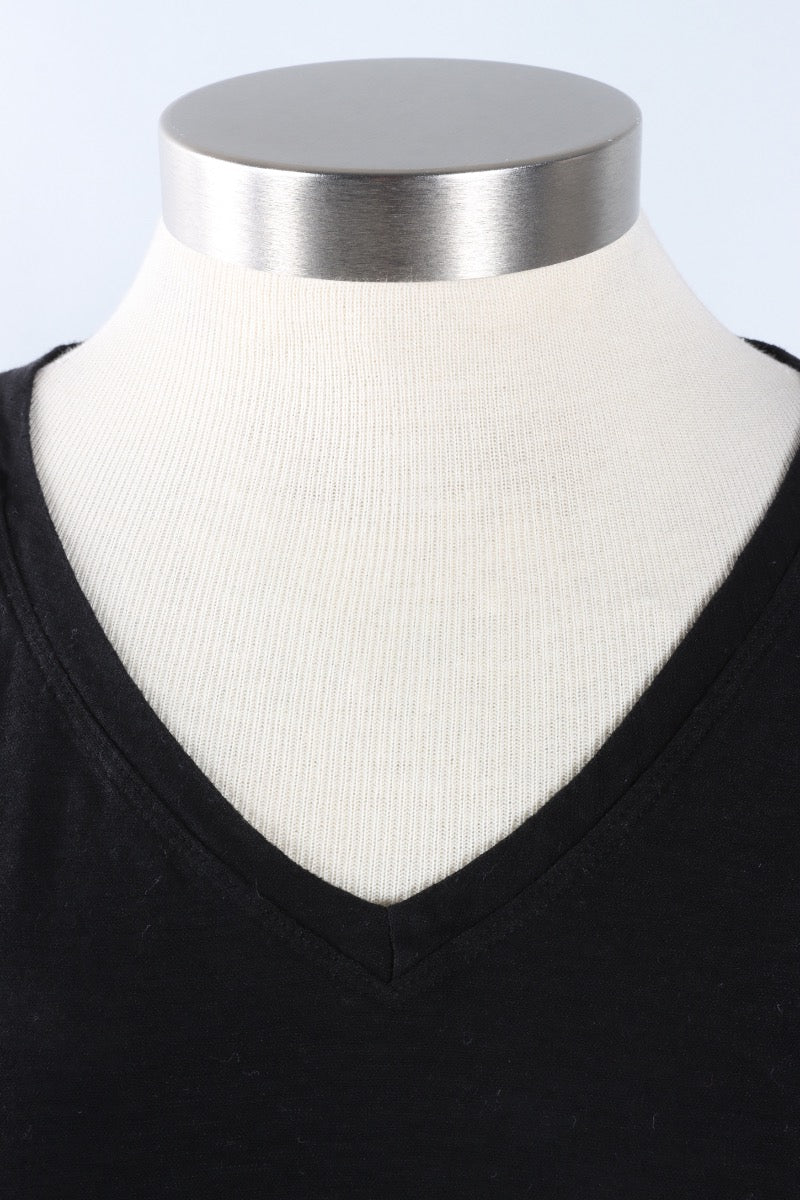 Fawbush's Only! Osize V-Neck - Black