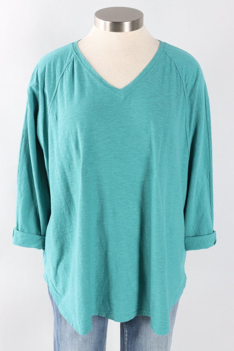 Fawbush's Only! Osize V-Neck - Riviera