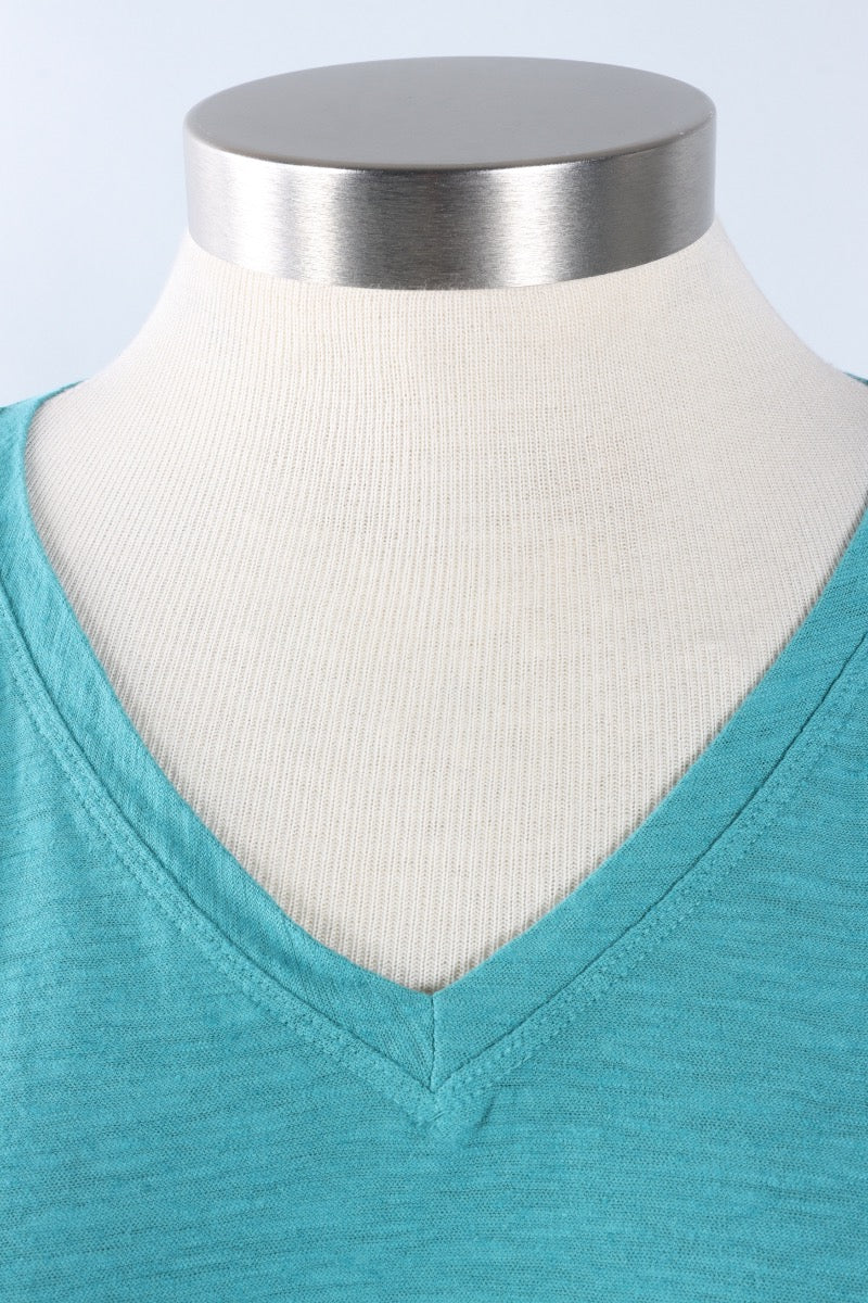 Fawbush's Only! Osize V-Neck - Riviera