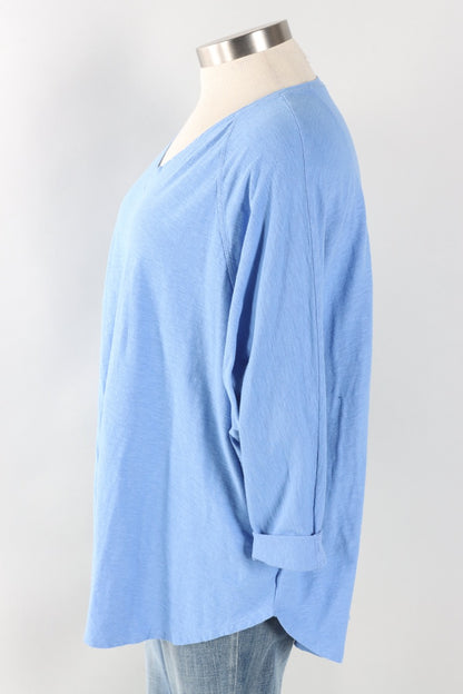 Fawbush's Only! Osize V-Neck - Bellflower