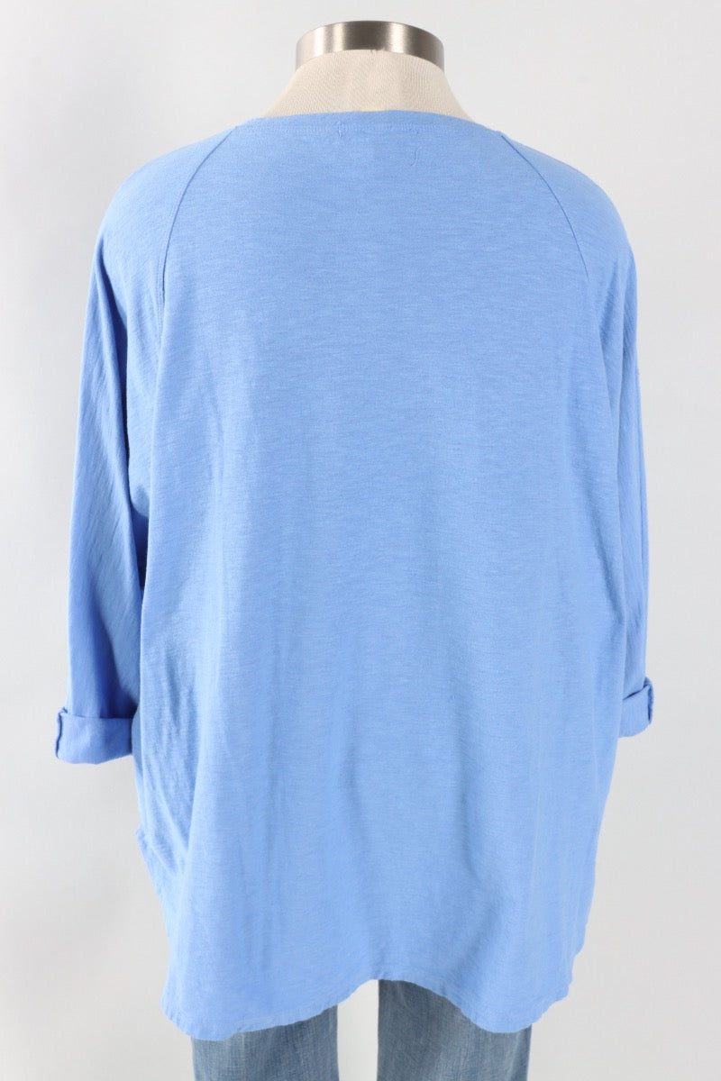 Fawbush's Only! Osize V-Neck - Bellflower