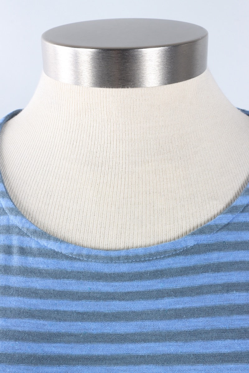 T-Shirt Dress - Forget-me-not Stripe