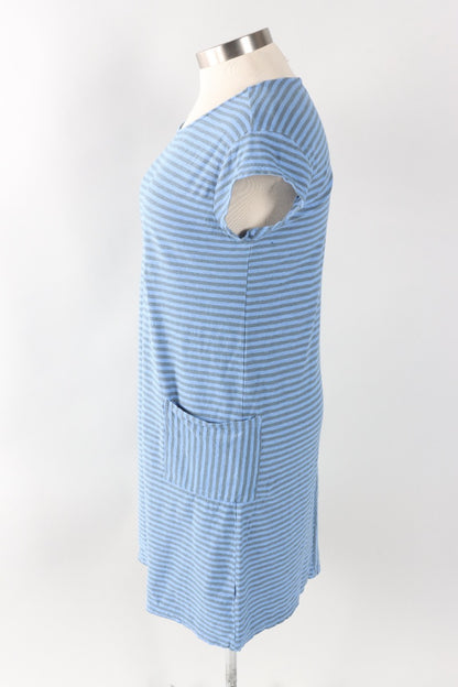 T-Shirt Dress - Forget-me-not Stripe