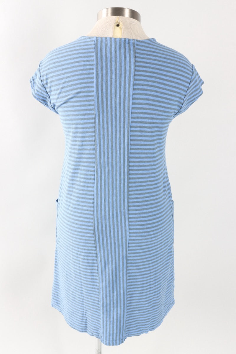 T-Shirt Dress - Forget-me-not Stripe