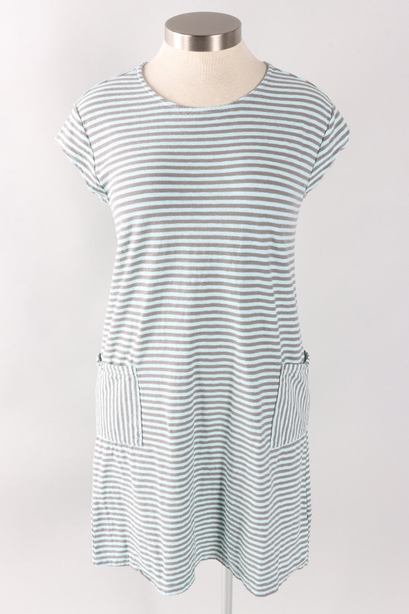 T-Shirt Dress - Fountain Stripe