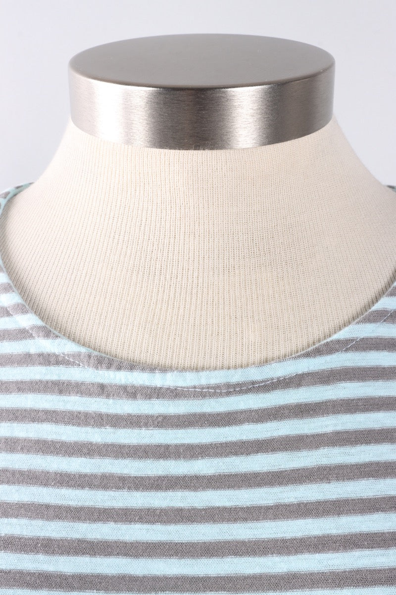 T-Shirt Dress - Fountain Stripe