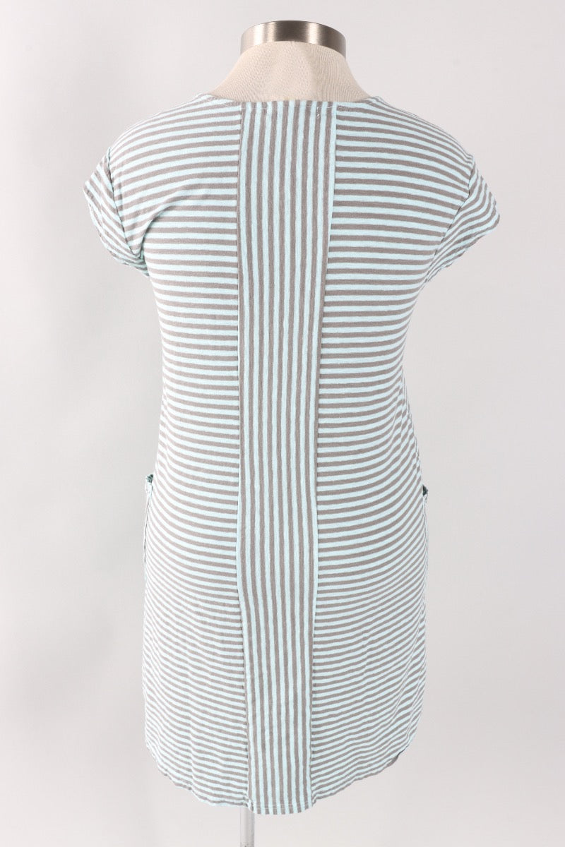 T-Shirt Dress - Fountain Stripe