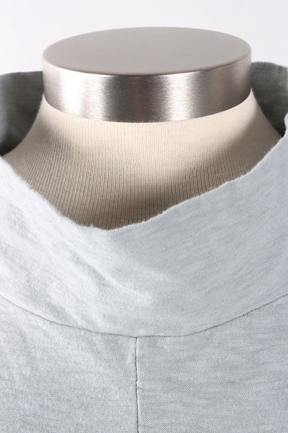 Fawbush's Only! Roll Sleeve Cowl Top - Overcast