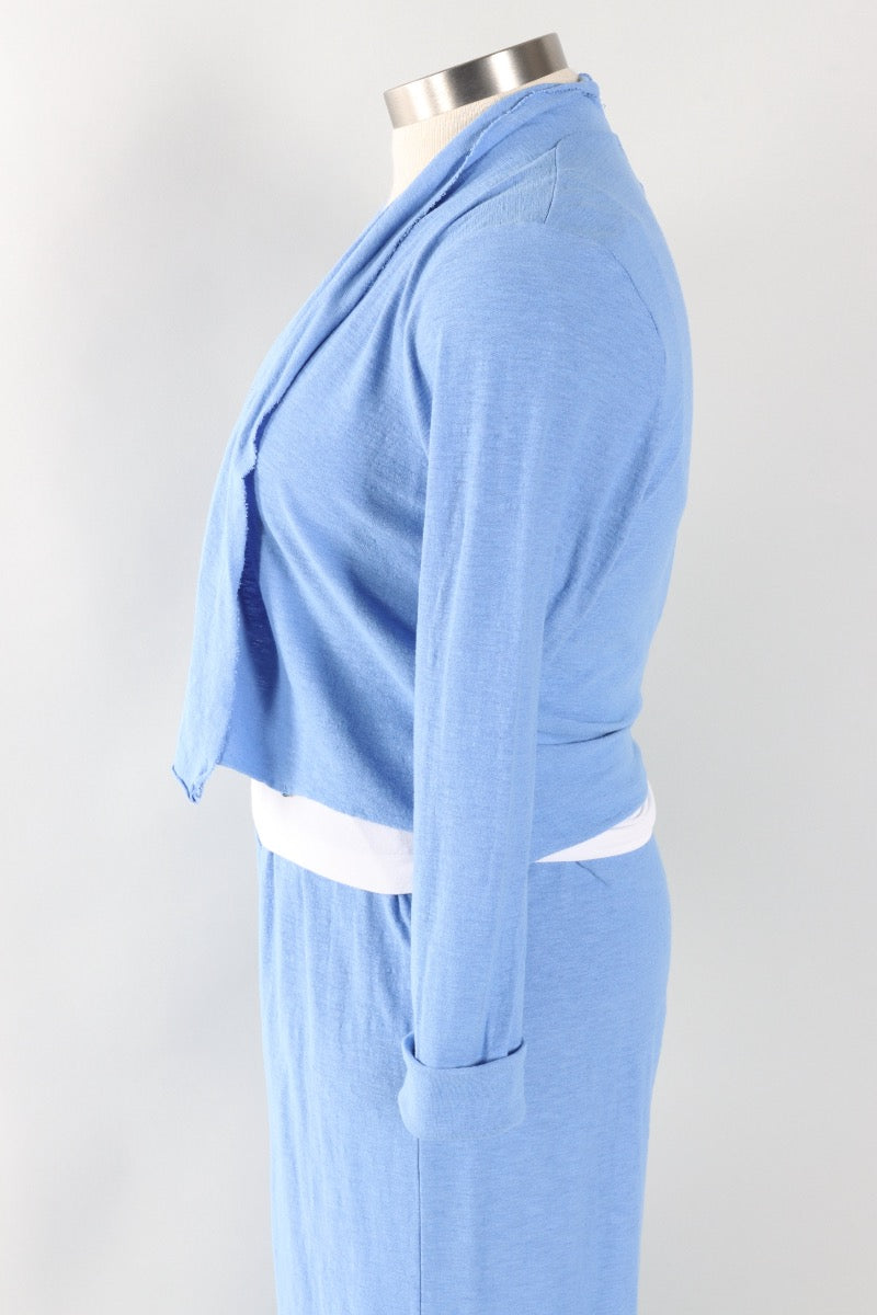 Cropped Cardigan - Forget-me-not