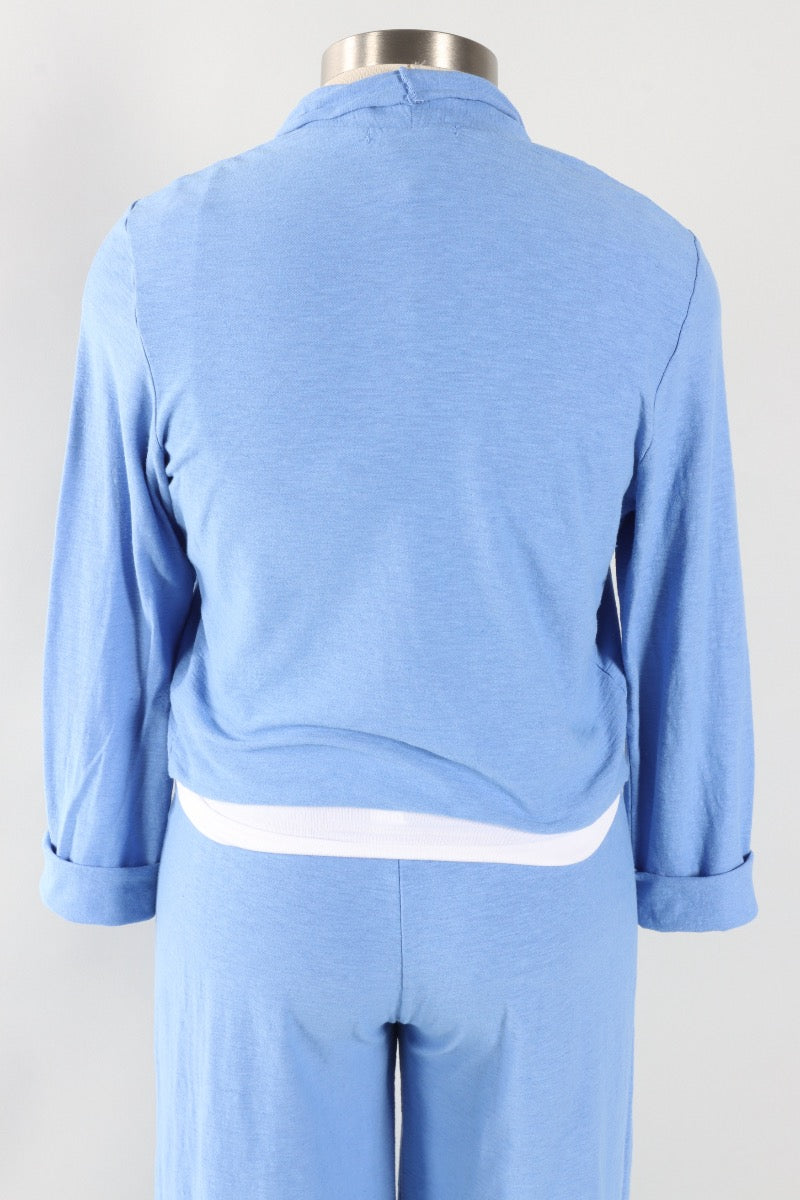 Cropped Cardigan - Forget-me-not