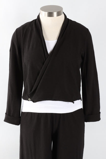 Cropped Cardigan - Black