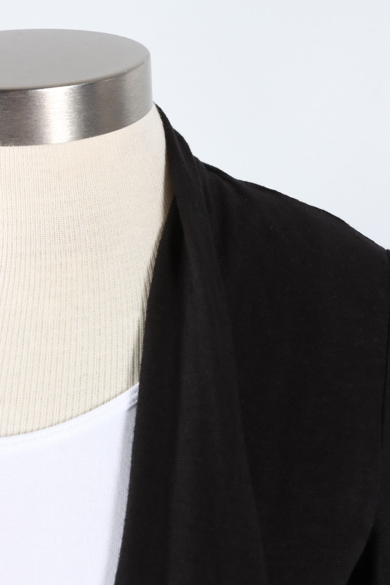 Cropped Cardigan - Black