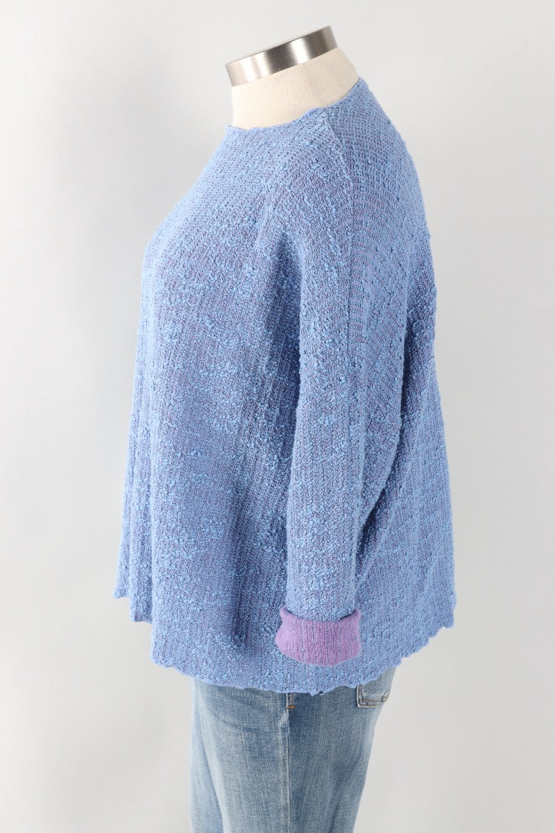 Osize Pocket Pullover - Forget-me-not Sweater Knit