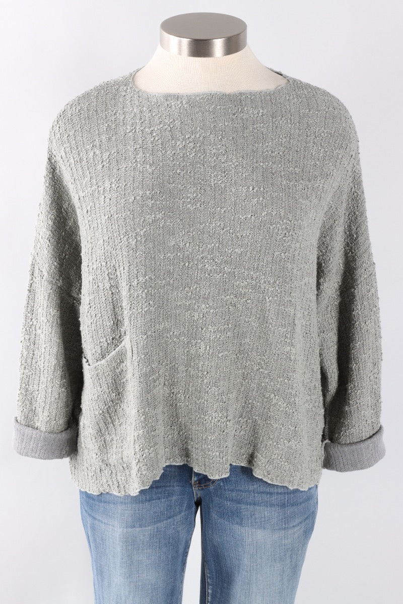 Osize Pocket Pullover - Overcast Sweater Knit
