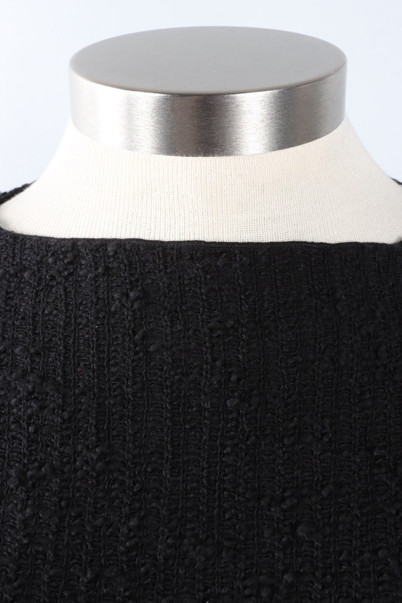 Osize Pocket Pullover - Black Sweater Knit