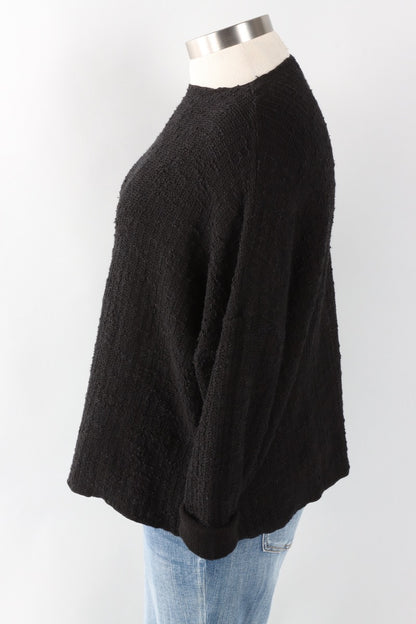 Osize Pocket Pullover - Black Sweater Knit