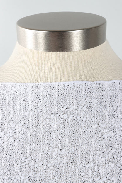 Osize Pocket Pullover - White Sweater Knit