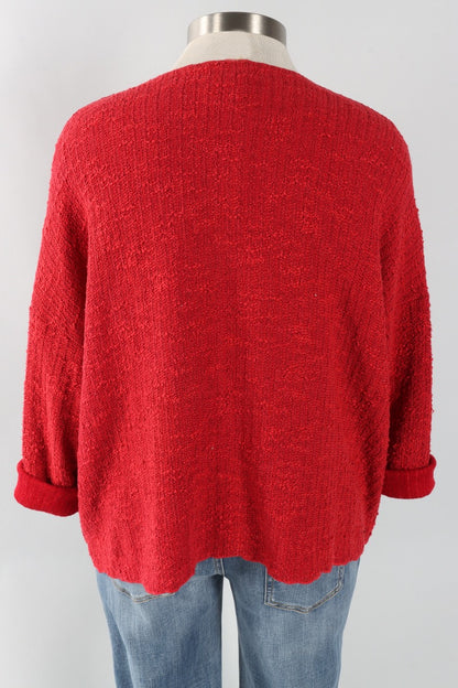 Osize Pocket Pullover - Cherry Sweater Knit