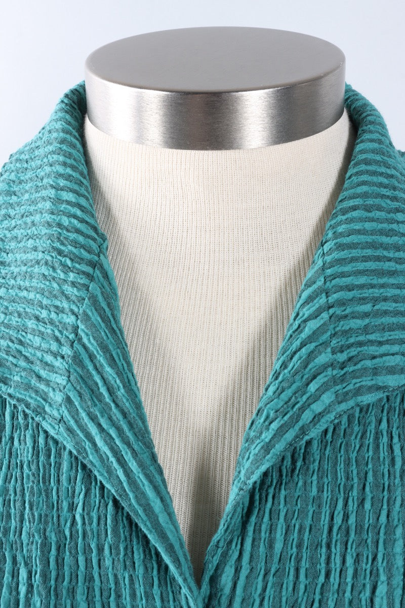 3/4 Sleeve Shirt - Riviera Stripe Crinkle
