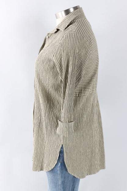 Easy Shirt - Balsam Stripe Crinkle