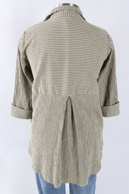 Easy Shirt - Balsam Stripe Crinkle