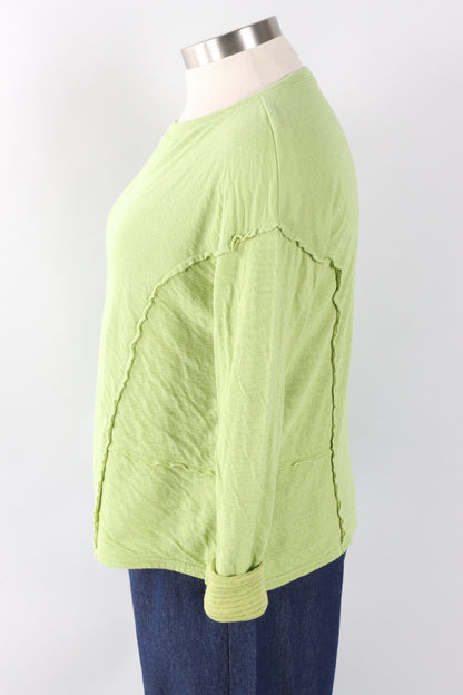 Raw Edge Top - Verde
