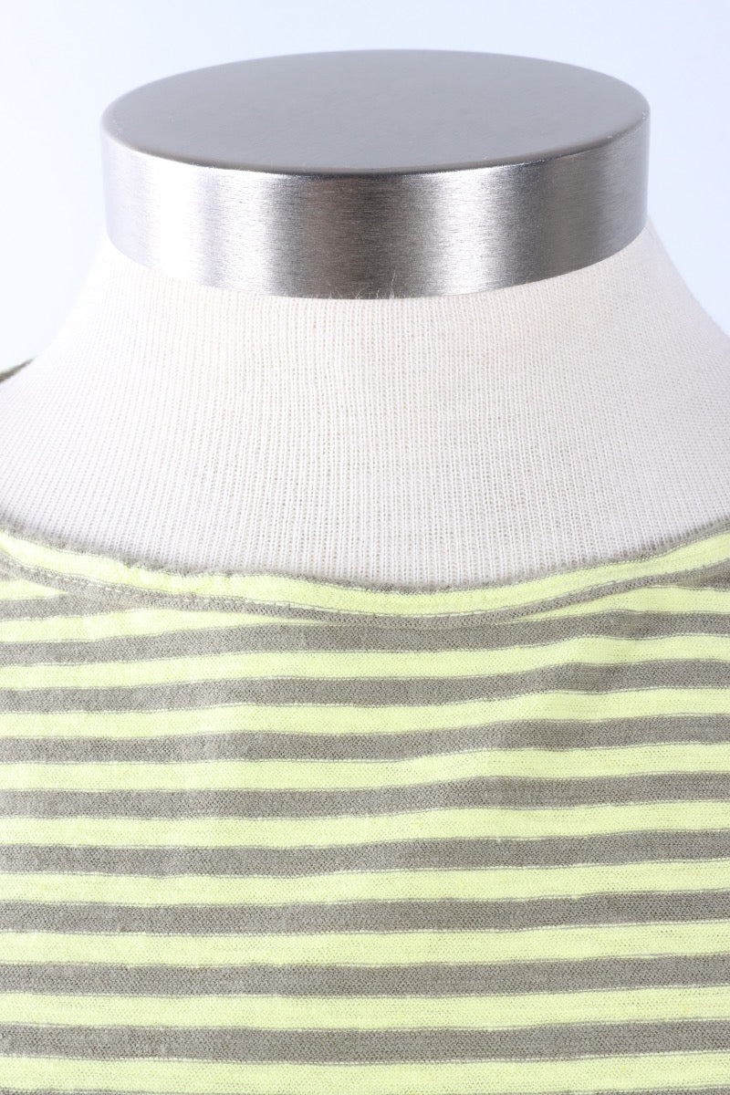 Elbow Sleeve Top - Sunburst Stripe