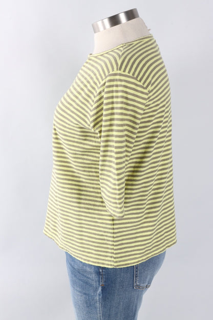 Elbow Sleeve Top - Sunburst Stripe