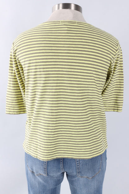 Elbow Sleeve Top - Sunburst Stripe