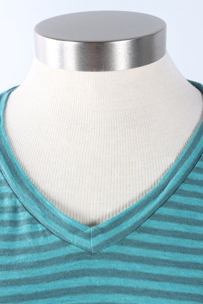 V-Neck Crop Top - Riviera Stripe