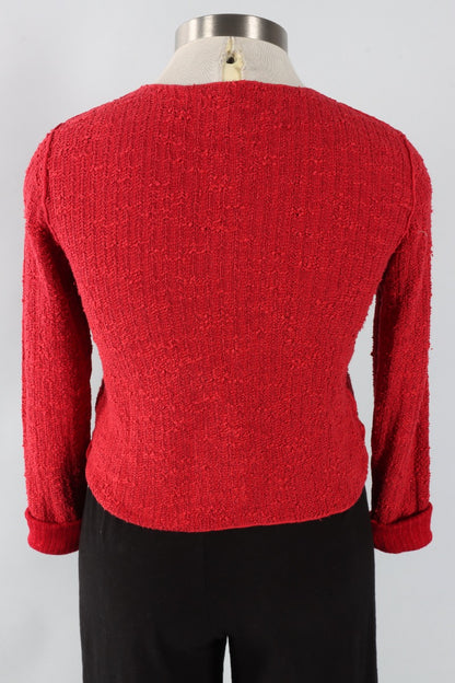Crop Cardigan - Cherry Sweater Knit